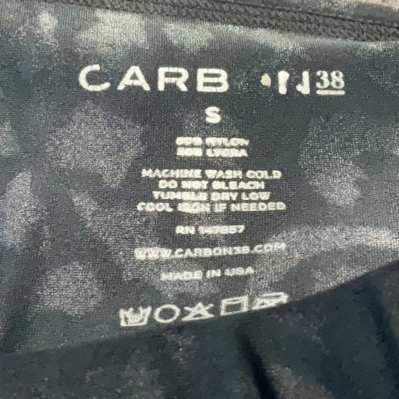 Carbon38 High Rise 7/8 Length Leopard Legging Takara Shine Black Small - Picture 5 of 5